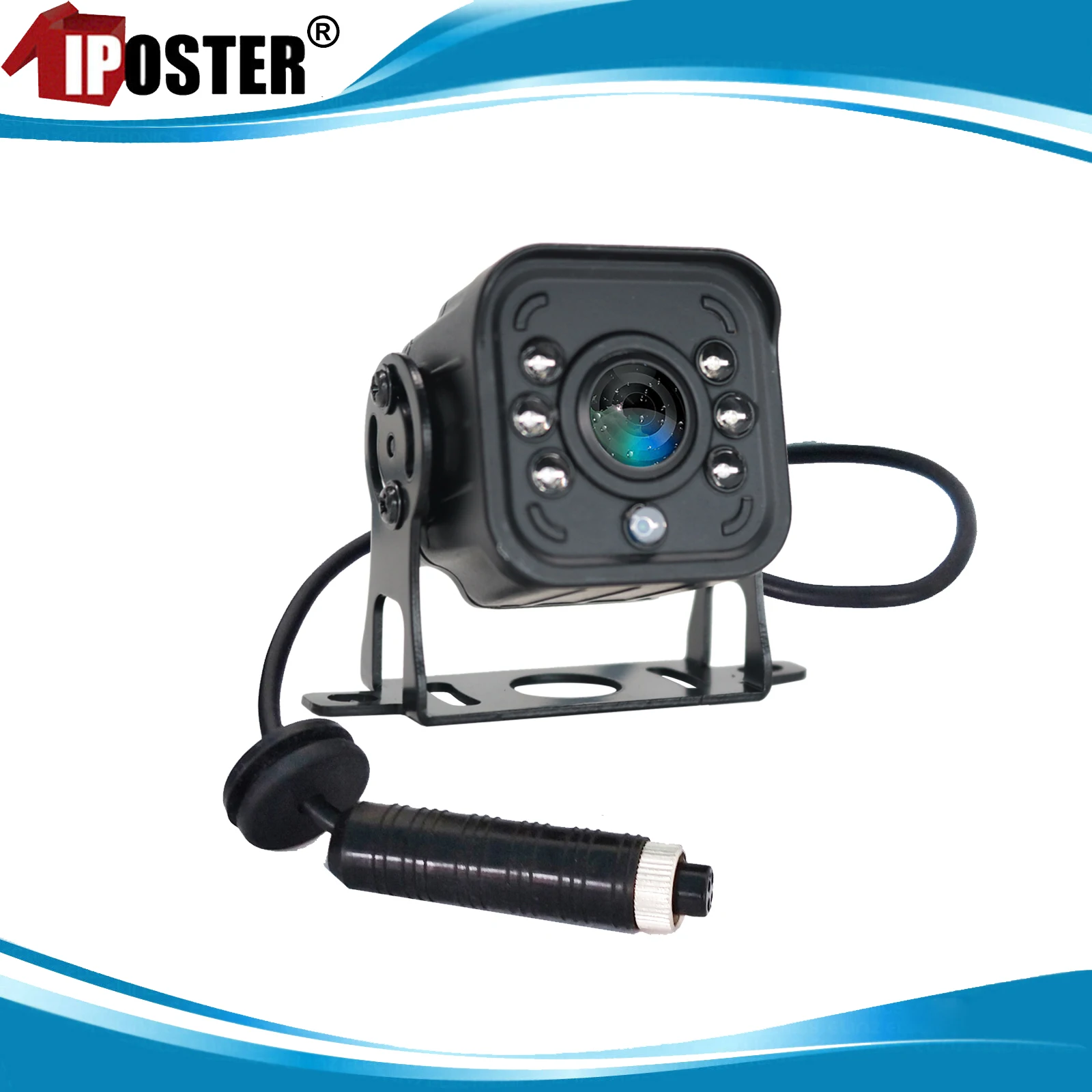 iPoster Metal Case Mini 4PIN AHD 1080P Резервная камера заднего вида 6 IR PAL 120 ° Широкий угол обзора