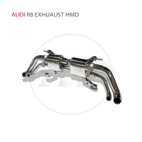 hmd stainless steel exhaust system for audi r8 5 2l auto catback modification electronic valve