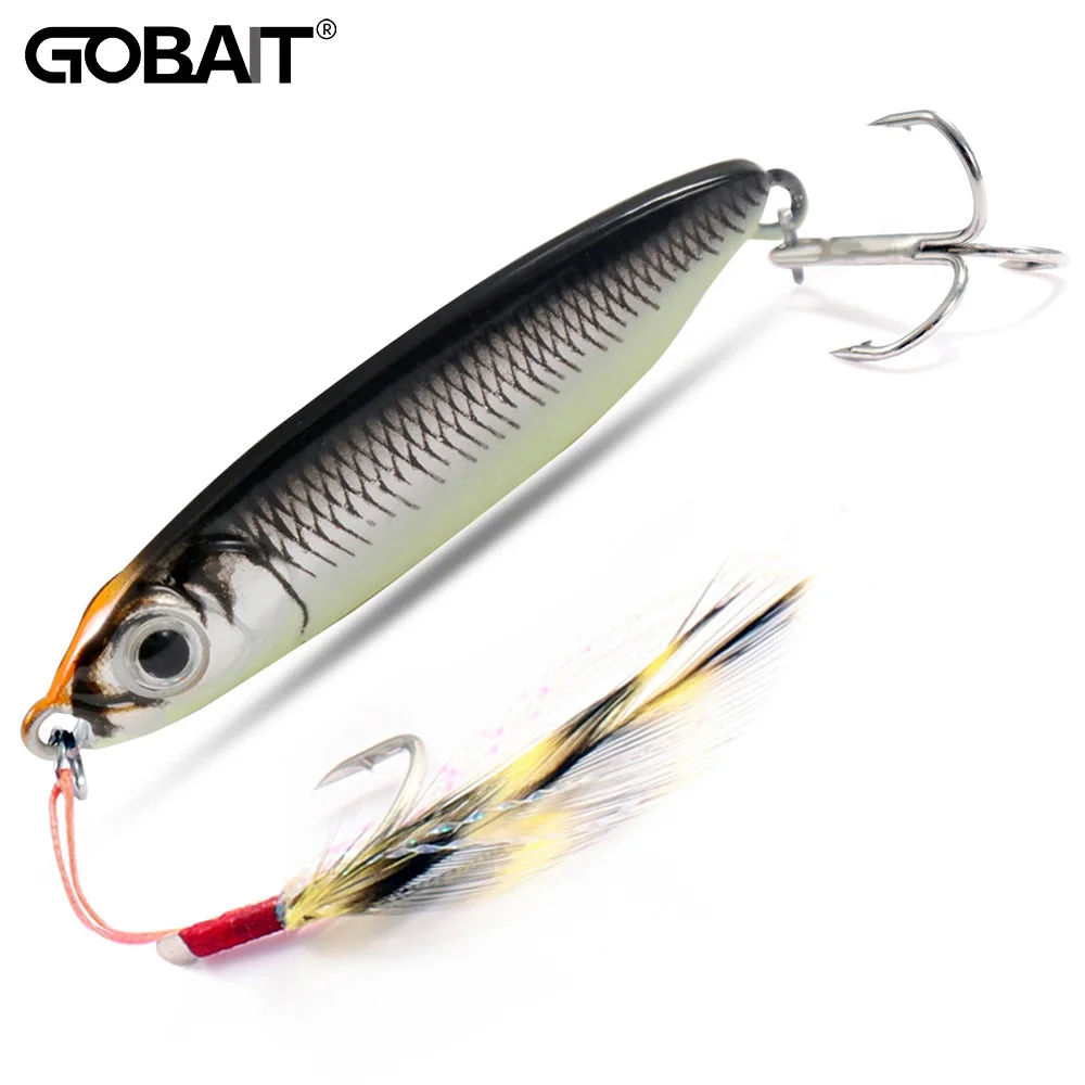 

Fishing Lure Feather Carbon Colorful Metal Jig 25g Bass Spoon Artificial Bait Hook Wobbler Sinking Casting Tackle Pesca Swimbait