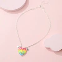 fashion cute bff tao hexin friendship magnet phase children necklace 2 package personality good friends love necklace child