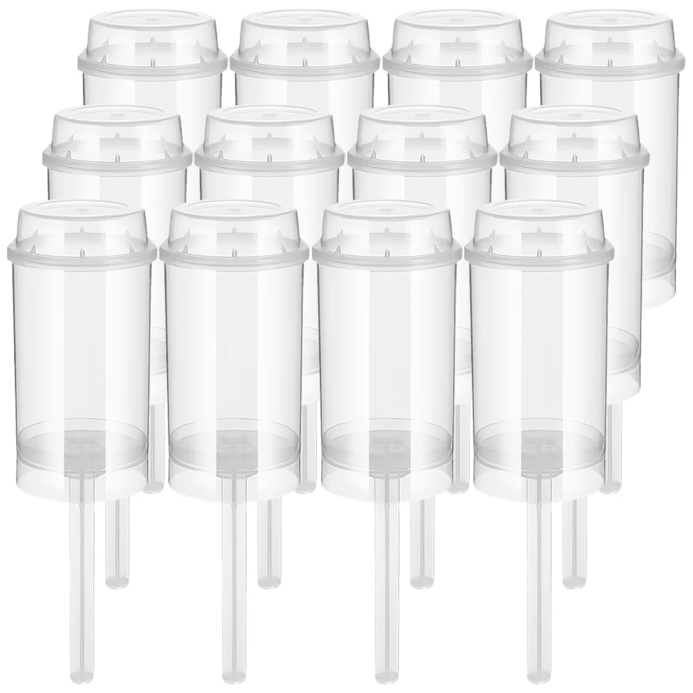 

30pcs Transparent Round Cupcake Push Cups Portable Cake Push-up Holders Ice Cream Push Holders