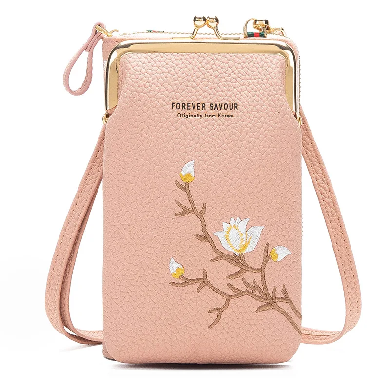 Personality Ladies Wallet Clutch Bag PU Leather Messenger Bag Mobile Phone Bag Large Capacity Multifunctional Card Holder Purse