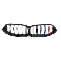8 series 2021 g15 g14 g16 abs three color dual slat kidney front grille dual line glossy black g15 front grille for bmw