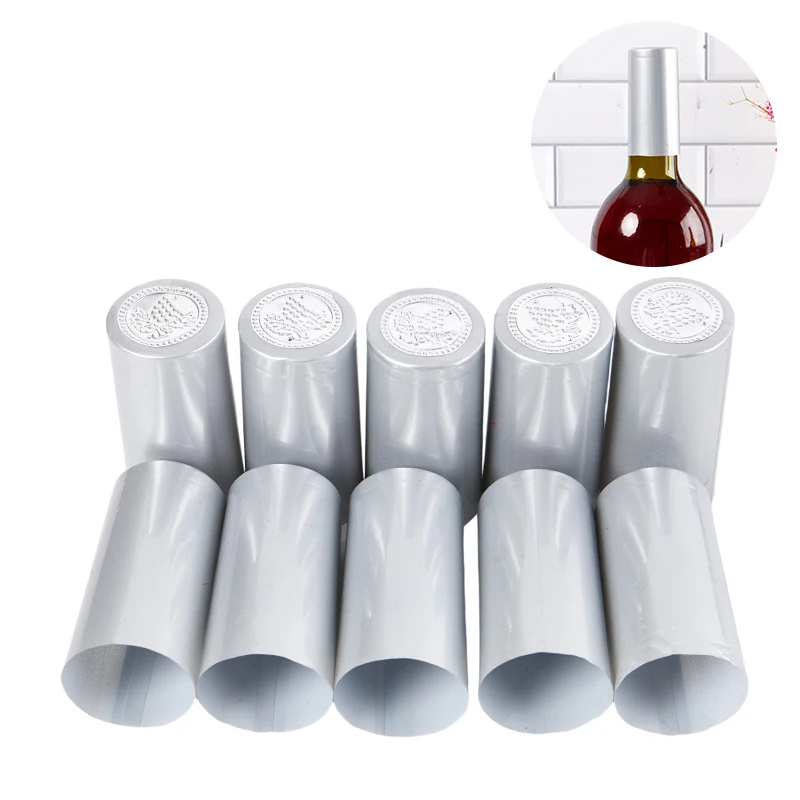 

100Pcs wine Heat Shrink Shrinkable Plastic Caps Films Sealing Cap Wine Bottle Film Wine Heat Shrinkable Cap 30*60mm