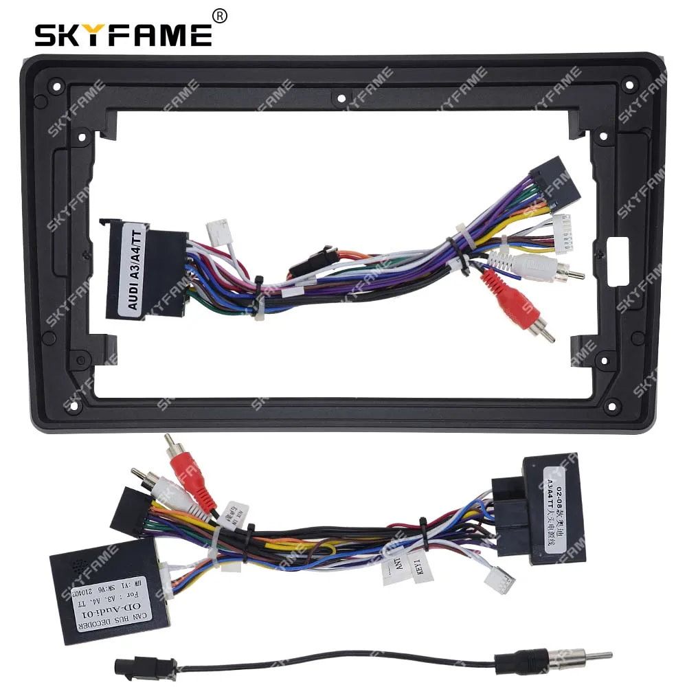 

SKYFAME Car Fascia Frame Adapter Canbus Box Decoder For Audi A4 B7 S4 RS4 B6 Seat Exeo Android Radio Dash Fitting Panel Kit