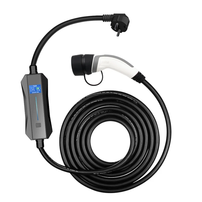 

Mobile EV Charger AC 11 KW 6-16A Type2 Electric Car Fast
