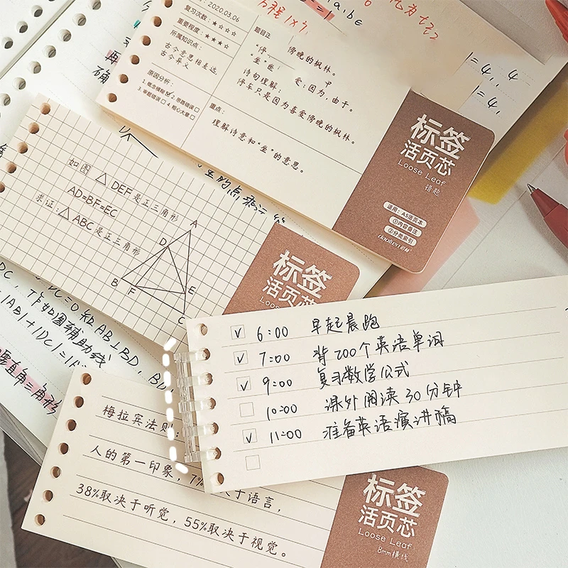 Съемный лист для блокнота формата А5/А6 1 шт. | Канцтовары офиса и дома