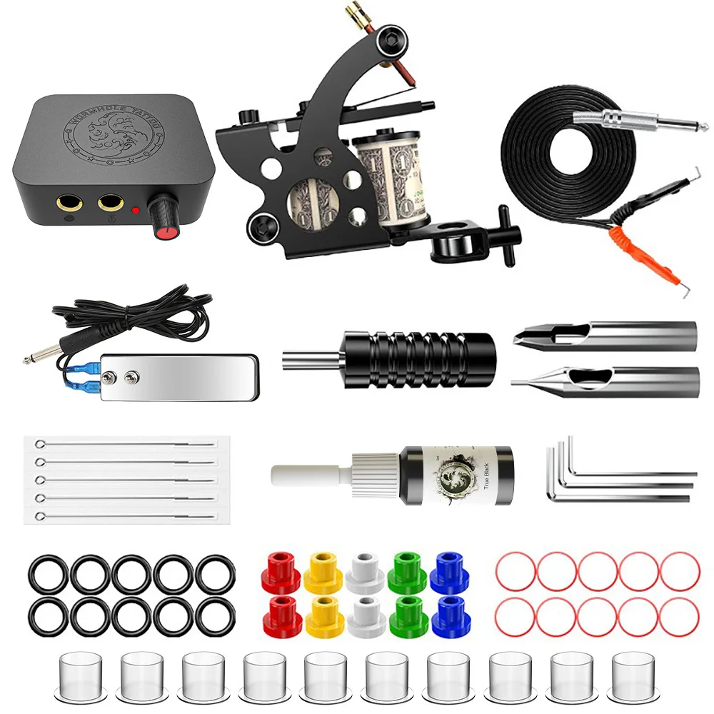 

Tattoo kit full set of equipment stand-alone tattoo set tattoo machine tattoo supplies tattoo pigment tattoo ink tattoo pen