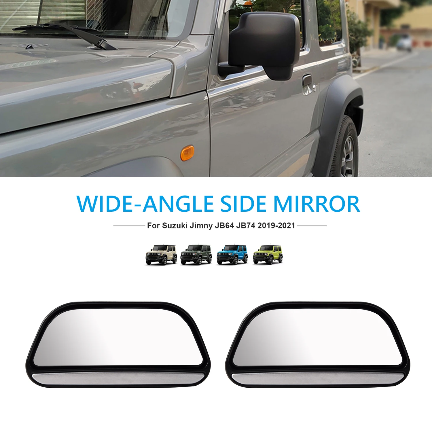 

2PCS Car Rearview Mirror View Auxiliary Blind Spot Mirror Wide Angle Side Rear Mirrors For Suzuki Jimny 2019 2020 Accessories