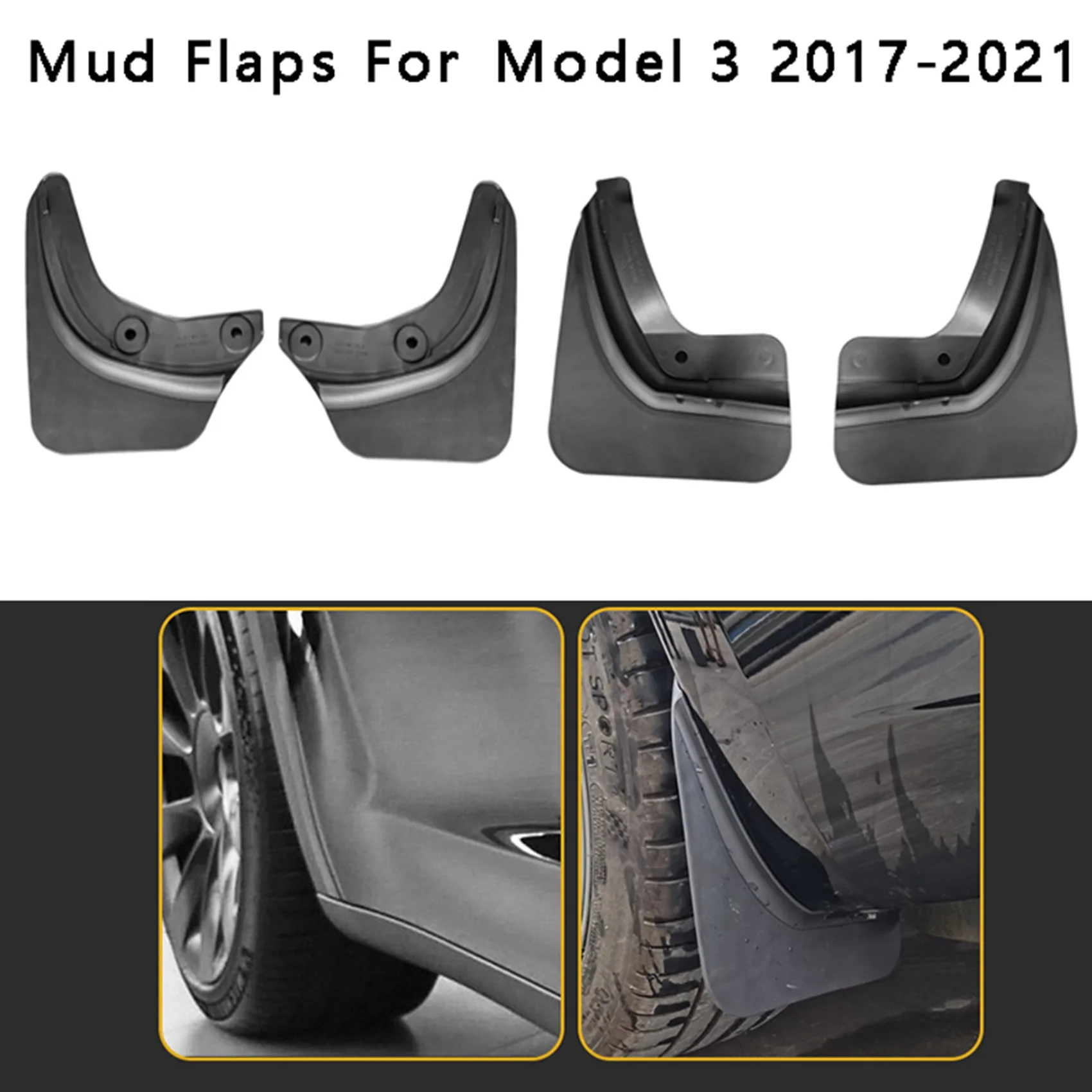 

Брызговик для переднего и заднего колеса Tesla Model 3 2017-2021