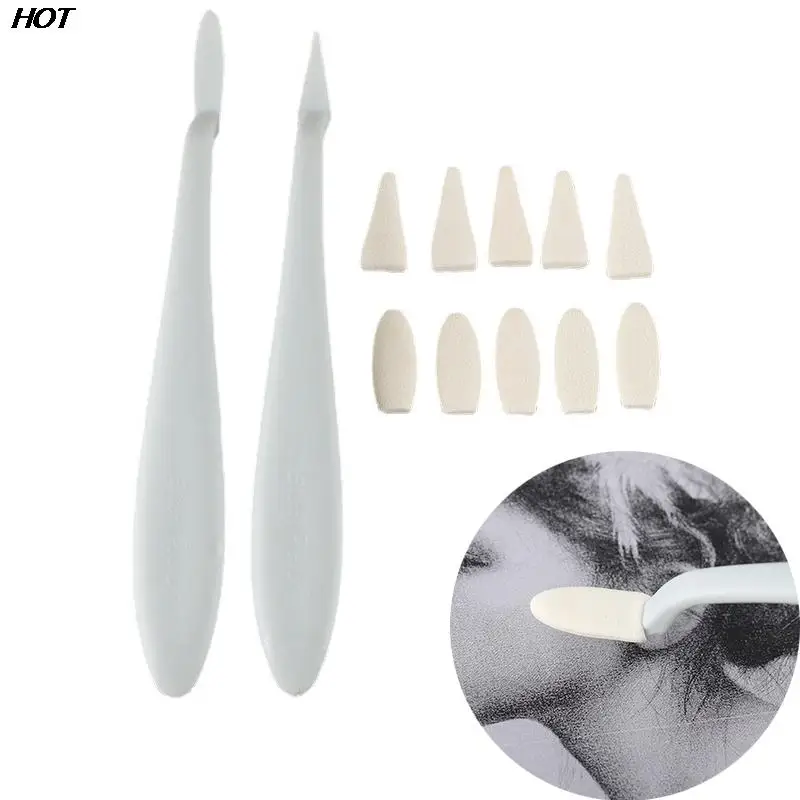 

12Pcs Sketch Wipe Knife Art Sketch Wipe Knife Washable Sponge Wiper Hhlht Artist Drawing Correction Sketch Tool
