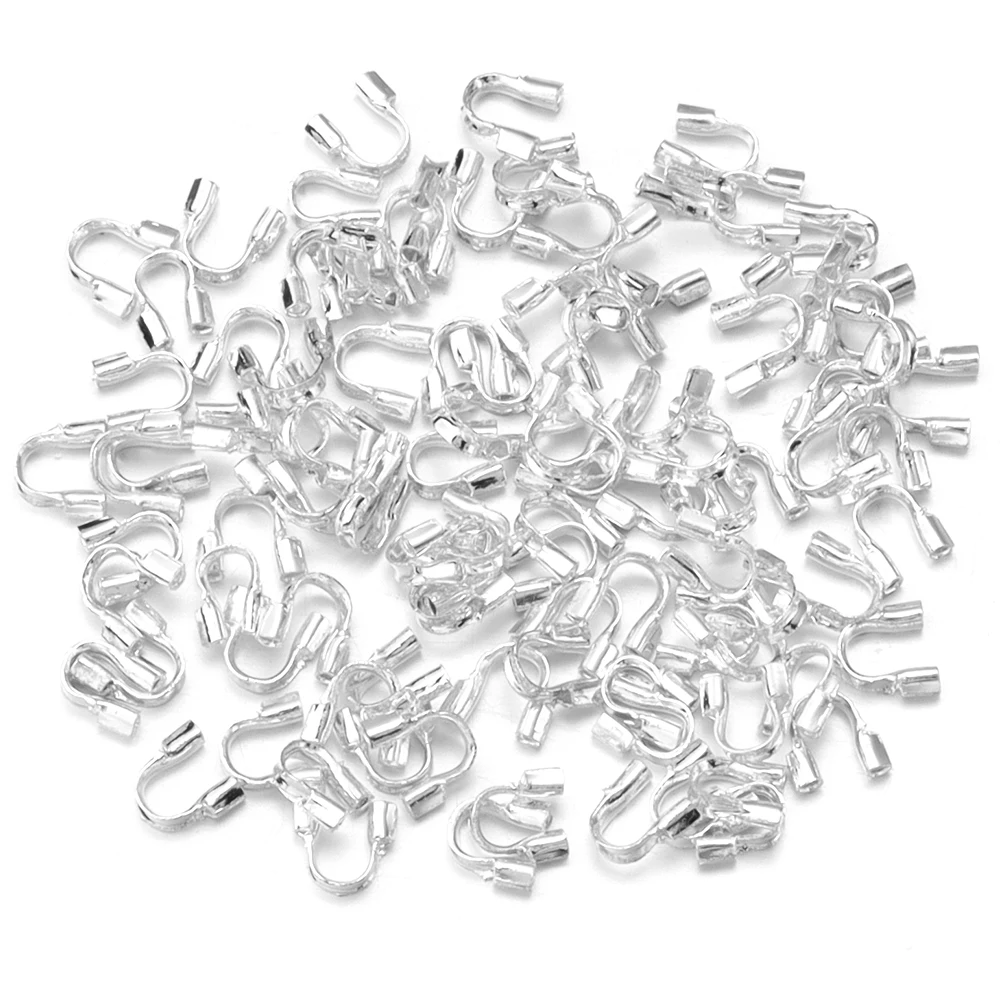 100 шт./партия U-образные железные проволочные протекторы для ювелирных изделий 4 5