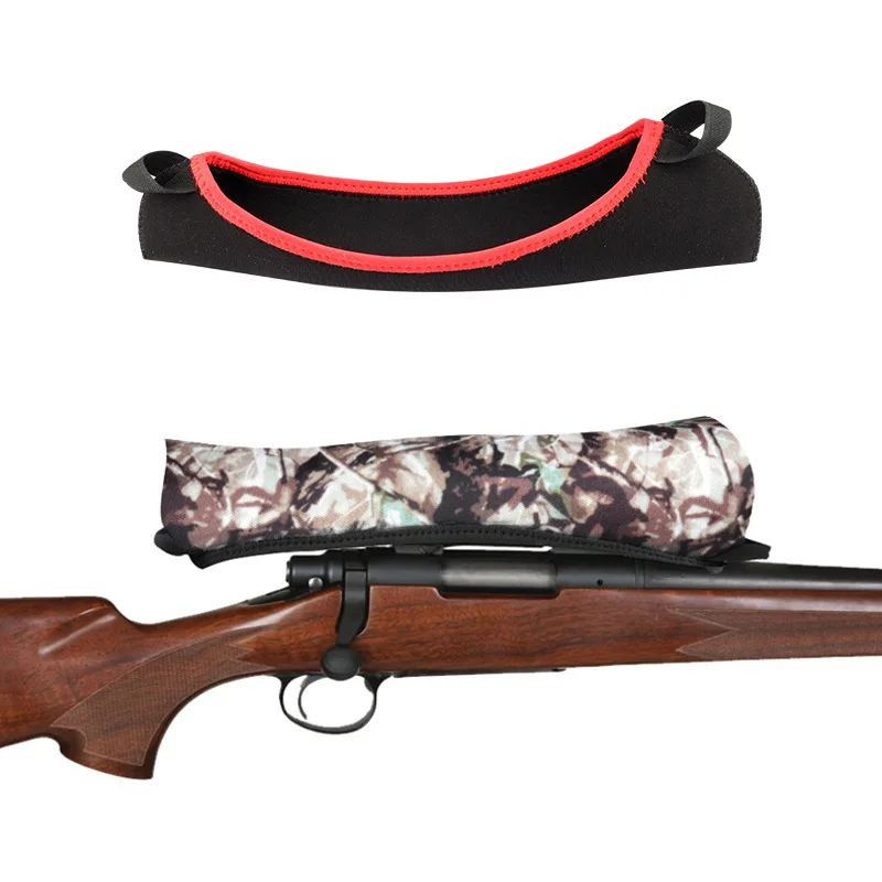 

Тактический прицел, пылезащитный чехлы из неопрена, чехол для прицела, двусторонний дизайн с камуфляжным и черным цветом, защищающий прицел