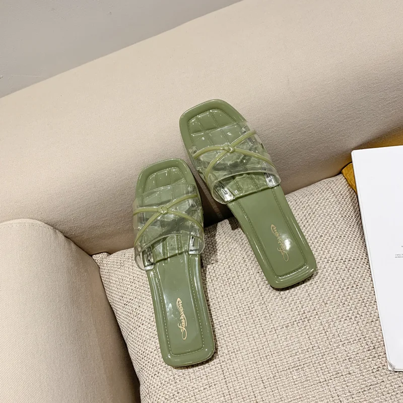 

Fashion Slippers Women Wear 2022 Summer New Net Red Beach Sandals Clear Slippers Women Home Bathroom Bath Zapatos De Mujer