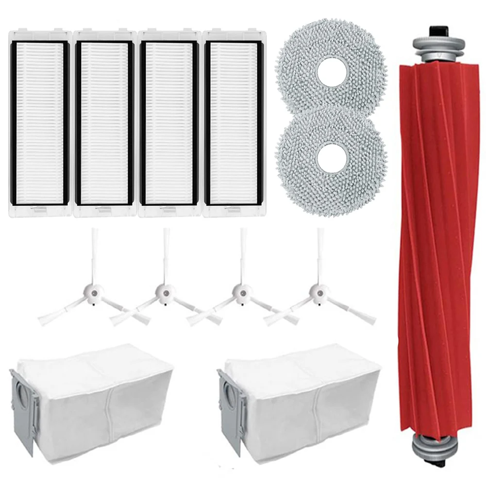 

For Robo Rock Q Revo/Robo Rock P10 A7400RR Robot Vacuum Cleaner 2 Side Brushes 1 Main Brush 2 Filter 2 Mop Cloth Replacement