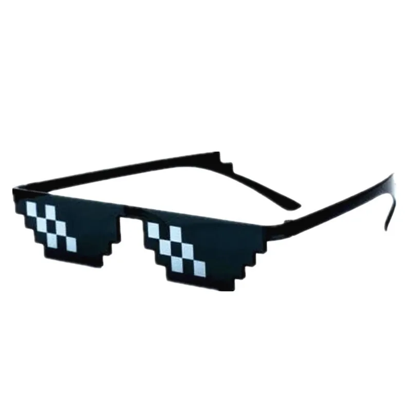 

Sunglasses Trick Toy Thug Life Glasses Deal With It Glasses Pixel Women Men Black Mosaic Sunglasses Funny Toy