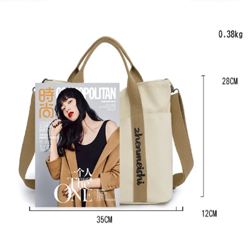 Fashion Luggage Women's Handbags Shoulder NEW Casual Alphabet Canvas Large Capacity Tote Black Storage Travel Bolsa Feminina