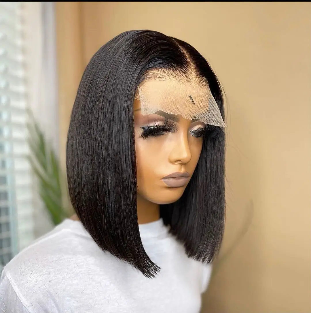 

Short Bob Wig Straight 5x1T Part Human Hair Wigs for Black Women Pre Plucked Lace Wig Brazilian Lace Wigs
