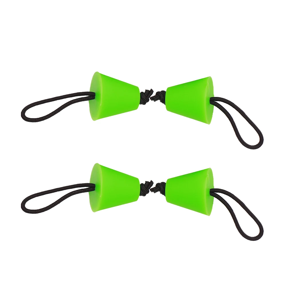 

4 Pack Rubber Plug Drain Plug Kayak Canoe Marine Boat Dinghy Scupper Plug Drain Holes Stopper Kit With Cord Rope