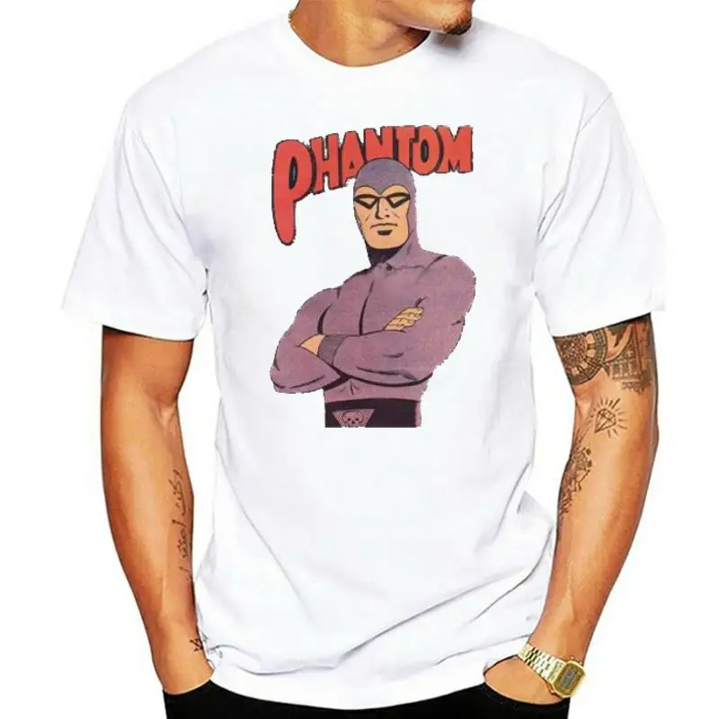 

Футболка с мультяшным принтом фантомных комиксов, Женская Винтажная футболка унисекс B47, Мужская футболка