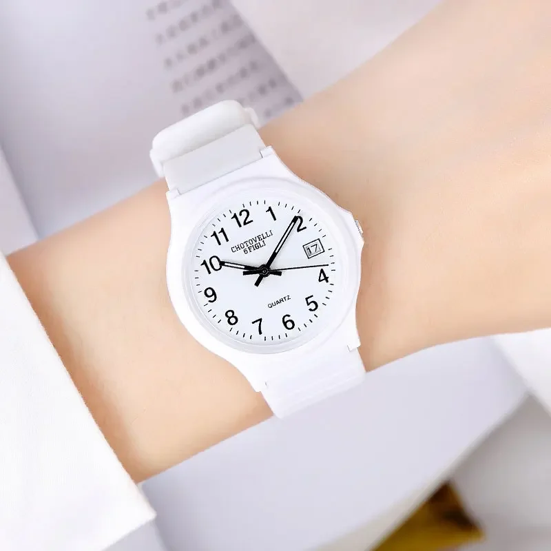 Часы Детские Водонепроницаемые с календарем повседневные Модные Простые
