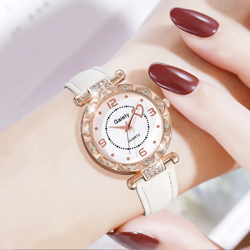 5 шт./комплект женские кварцевые часы с искусственным жемчугом