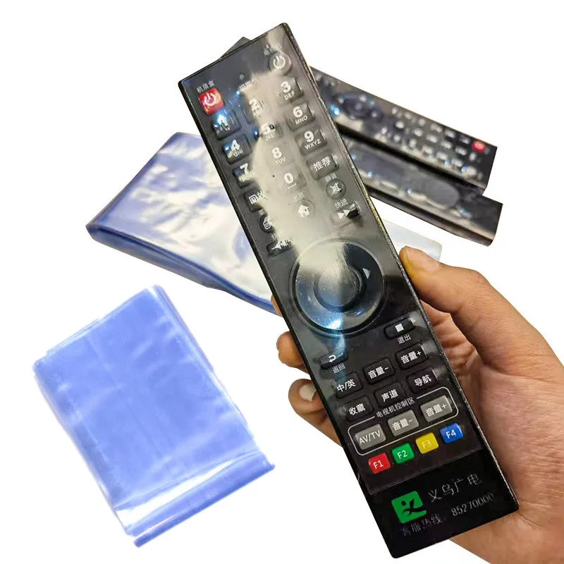 

10pcs Transparent Heat Shrink Film Clear Bag For Remote Control Waterproof Anti-Dust Controller Protective Cover Protector Case