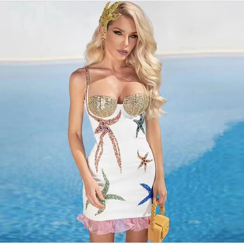 

Luxury Evening Elegant Party Dresses Women 2022 Desinger Brand Prom Clothing Female Sexy Ceremony Birthday Outfits High Quality