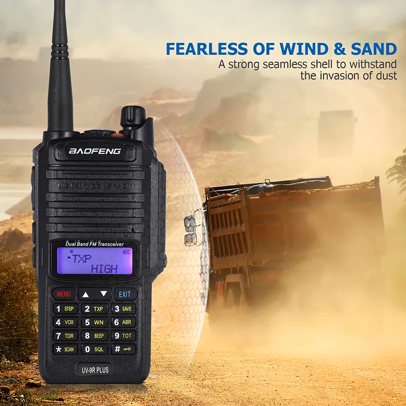 Baofeng UV-9R Plus Waterproof IP68 Walkie Talkie High Power CB Ham 10KM Long Range UV9R portable Two Way Radio
