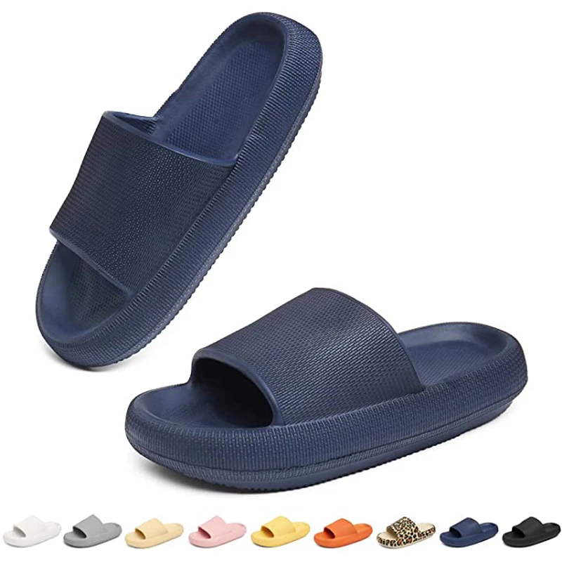 

Cozislides Original Schlappi Schlappen Unisex Badelatschen Zehentranner Wolken Slipper Super Weich Dick EVA