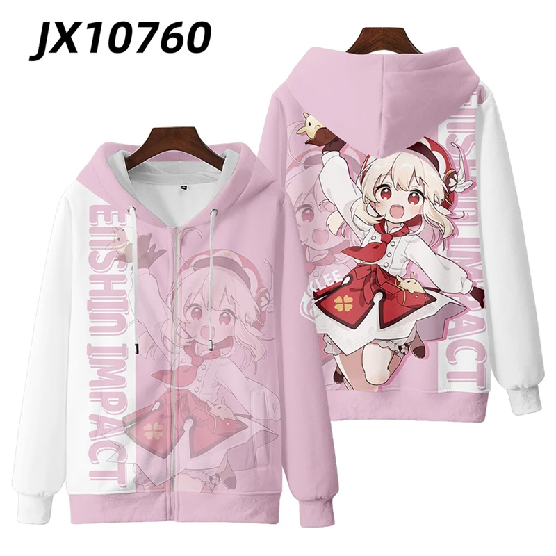 Популярный костюм для косплея по мотивам игры Genshin Impact Klee объемный принт