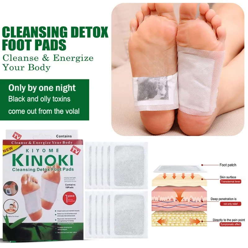 

100pcs Powerful Cleaning Products Loss Fat Foot Patch Koera Kinoki Burning Cellulite Women Men Loss Weight Detox Health Care Hot