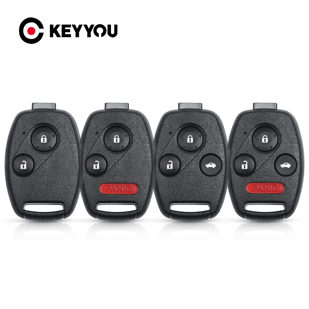 Ключ-оболочка для автомобильного пульта KEYYOU 2/3/4 кнопки для Honda Accord Civic CRV Pilot 2007 2008 2009 2010 2011 2012 2013 года выпуска.