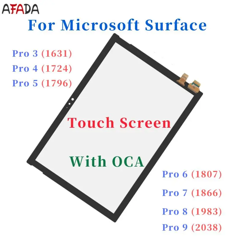 Сенсорный экран для Microsoft Surface Pro 3 1631 4 1724 5 1796 6 1807Pro 7 8 1983 9 2038 дигитайзер Стекло