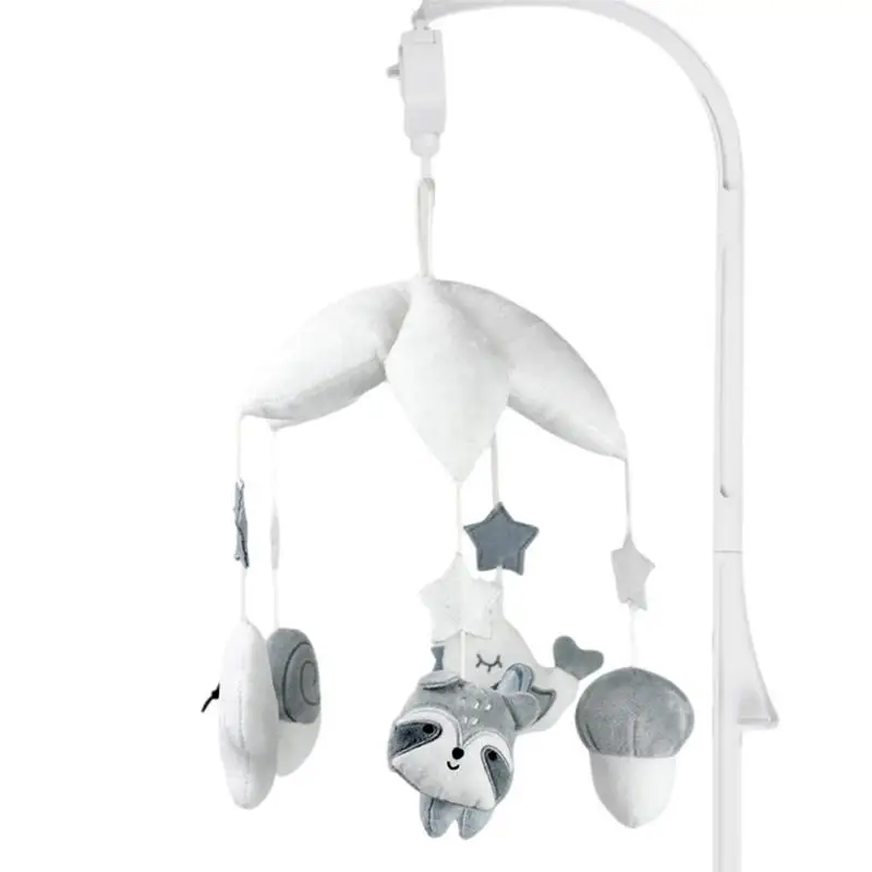

Baby Crib Mobile Baby Mobiles For Crib With Music Soft Plush Mirror Hanging Toys Nursery Toys For Infant 0 Month Newborn
