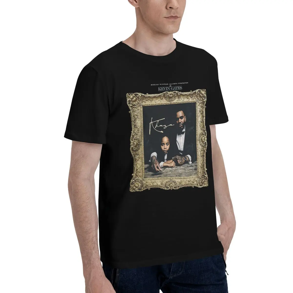 Кевин Музыка и ворота 100% хлопок повседневная дышащая удобная футболка забавная