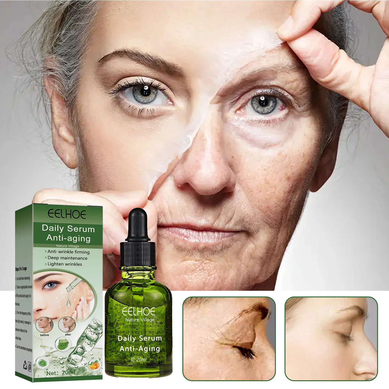 

Facial Firming, Lightening Fine Lines,Moisturizing Wrinkles, Improving Skin,Shrinking Pores,Deep Anti-wrinkle Essence Skin Care