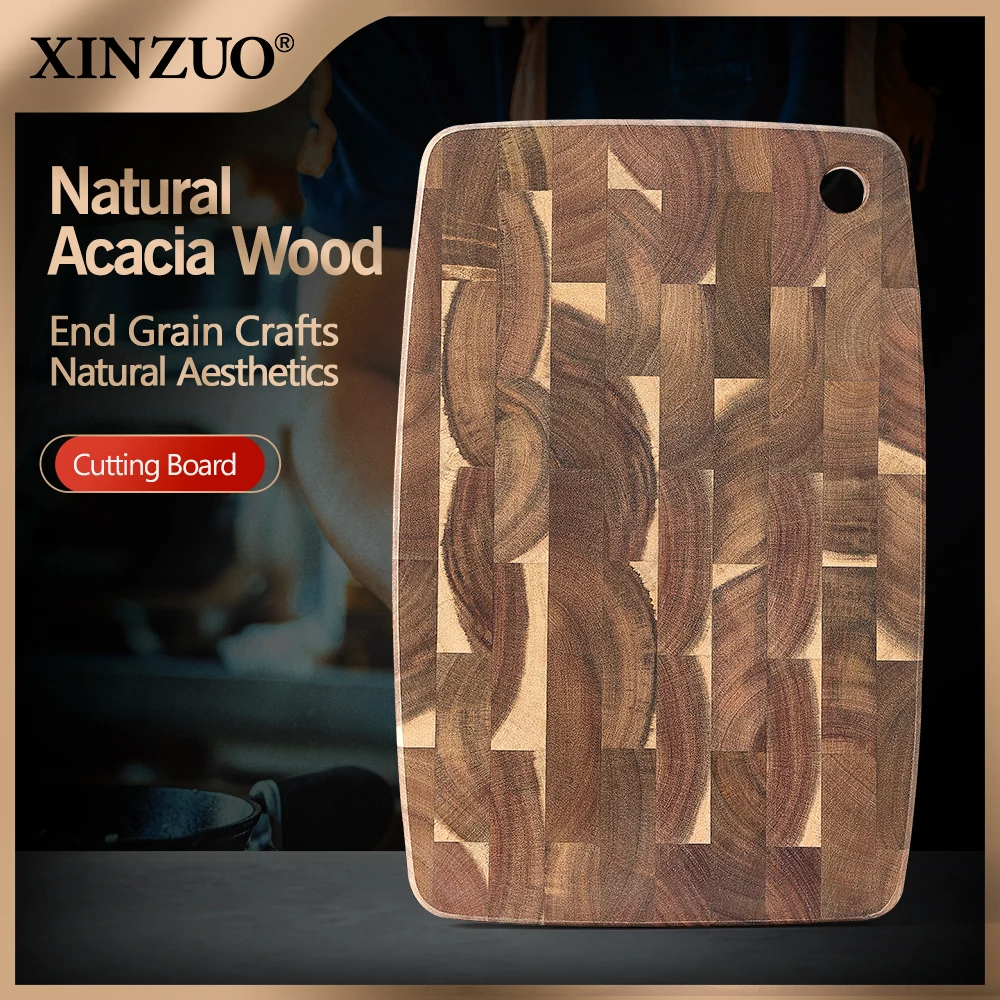 

XINZUO Торцевая разделочная доска из акации 36x24 см
