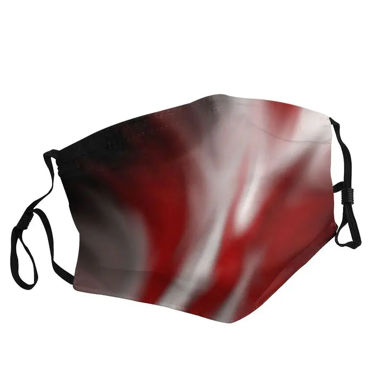 

Неодноразовая красно-белая маска с абстрактным геометрическим рисунком, маска для взрослых мужчин и женщин, Пылезащитная маска против смог...