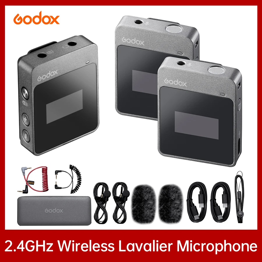 

Godox MoveLink 2.4G MoveLink M2 M1 Microphone Transmitter/ Receiver Wireless Lavalier Mic for Phone DSLR vs Comica BoomX SYNCO