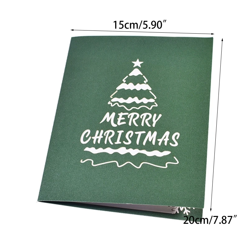 Рождественская открытка 3D up открытки с Санта-Клаусом снеговиком пригласительная