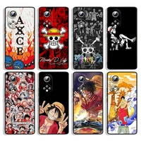 anime one piece for huawei honor 60 se 50 30i 20 10i 10x 10 9x 9c 9a 8a 8x lite pro black silicone phone case capa