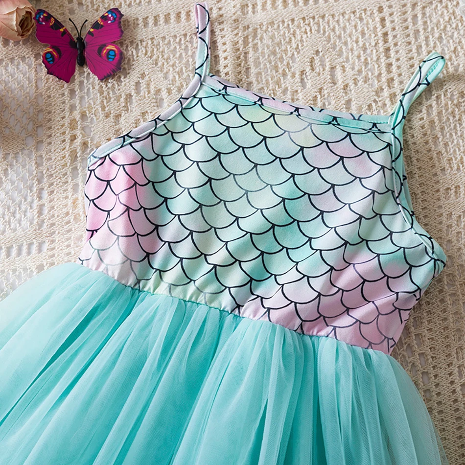 Женское летнее платье-русалка платья принцессы высокого качества для девочек