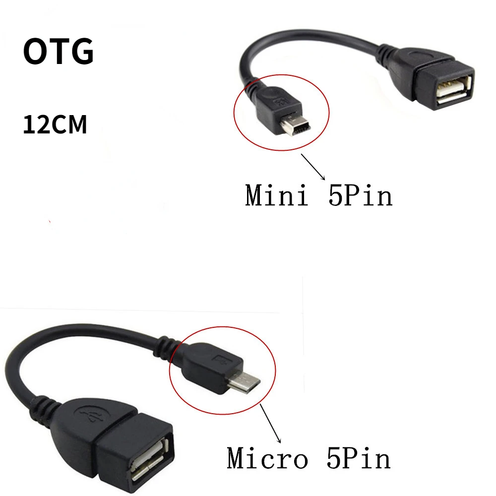 Купи Test before send USB A Female to Mini USB B Male Cable Adapter 5P OTG V3 Port Data Cable For Car Audio Tablet For MP3 MP4 за 16 рублей в магазине AliExpress