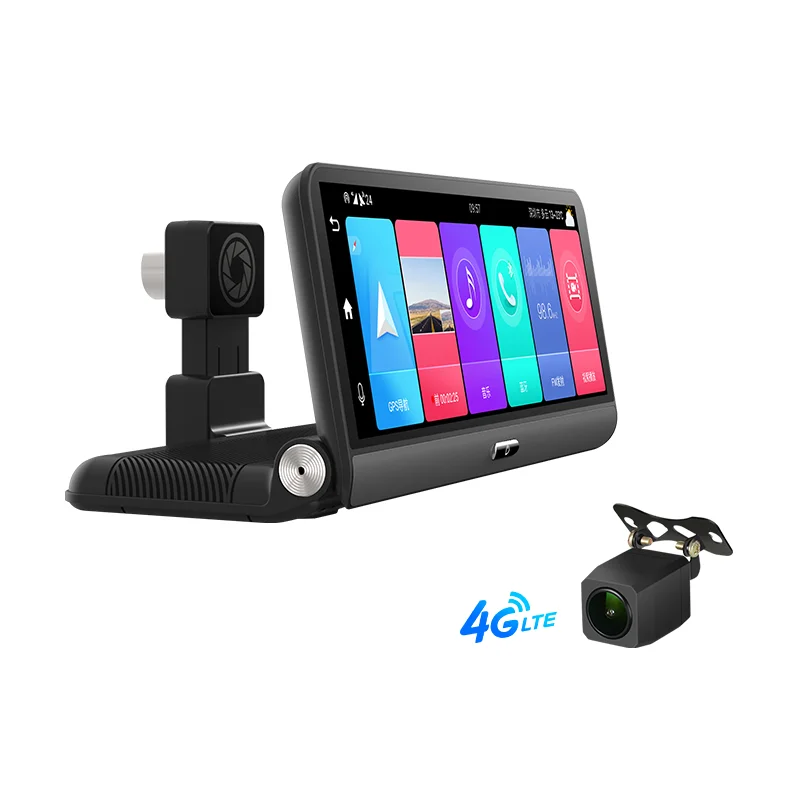 

Hot Sale 8 Inch 4G Car DVR Camera GPS Navigation FHD 1080P Android Dash Cam ADAS Car Video Recorder Dual Lens Dashboard camera