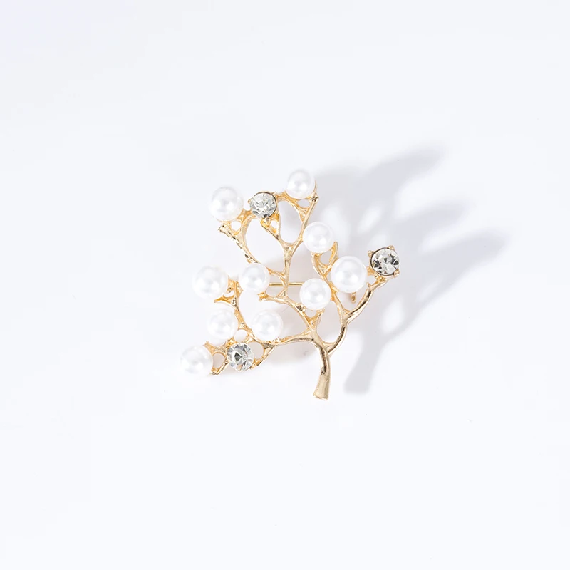 

PTQASP New Fashion Branch Imitation Pearl Luxury Rhinestone Atmospheric Brooch Gift Jewelry Flower Brooch Teardrop Brooch Pins