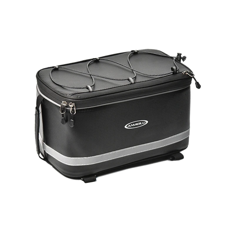 

ANMEILU 12L Bicycle Packing Bag Bicycle Bag Hard Shell Waterproof Large Capacity Back Seat Bag Cycling Electric Vehicle Tail Bag