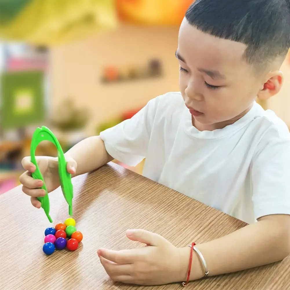 1 шт. пинцет из пластиковых материалов цветной Пинцет высокого качества для детей