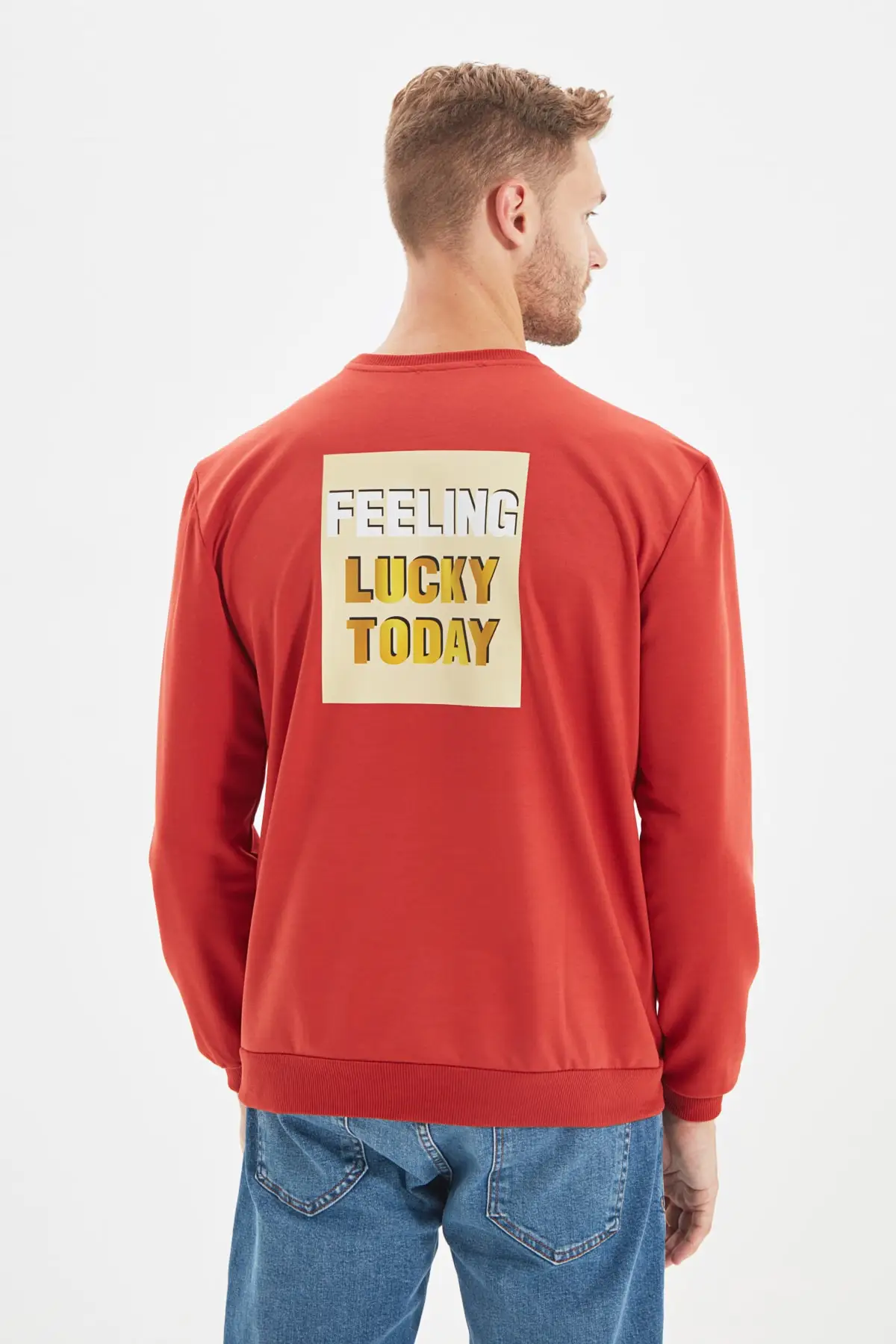 

Trendyol Men 'S Regular Fit Sweatshirt TMNAW22SW0371