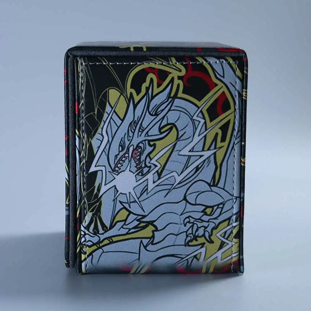 Ю-Ги-О! Ящик для хранения карт Red-Eyes Black Dragon Ws Dtcg Opcg Ptcg Ygo Высококачественная кожаная